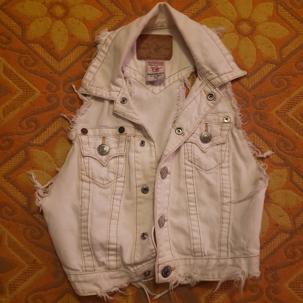 True Religion Leah denim vest